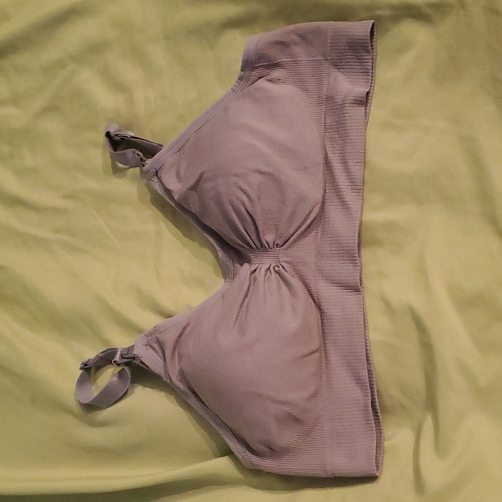 Grey medium nursing bra